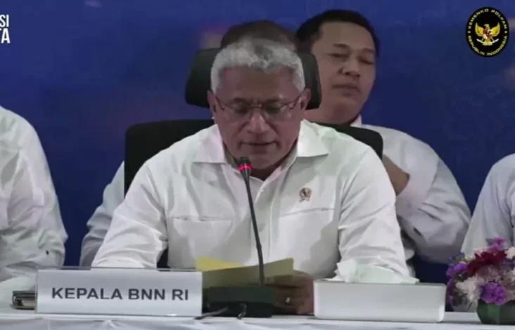 BNN Sita 1,2 Ton Narkoba Senilai Rp1 Ribu Miliar juga 7 Mobil Mewah