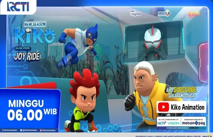 KIKO 4 Eps. JOY RIDE Tayang pada RCTI, Minggu, 30 Maret 2025 Jam 06.00 Waktu Awal Hari