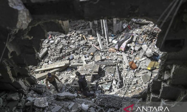 negeri negeri Israel hancurkan bangunan unit darurat RS Baptis Al-Ahli Kawasan Wilayah Gaza