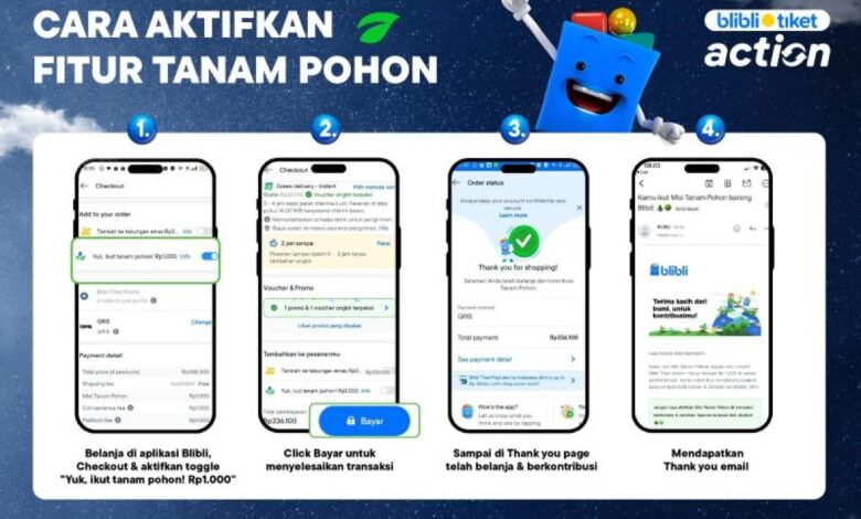 Blibli kenalkan layanan “Tanam Pohon”, belanja sambil jaga lingkungan