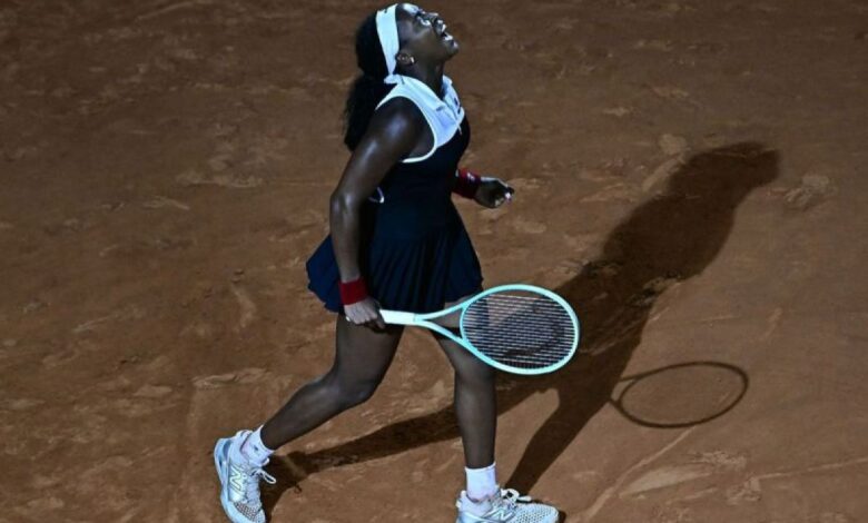 Gauff capai final Roma usai bertarung selama lebih banyak besar dari tiga jam